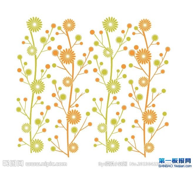 既簡單有好看的手抄報花邊-浪漫蒲公英