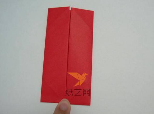 對邊也是同樣的折疊到中間